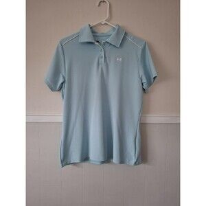 Under Armour Polo Womens Large Blue Golf Outdoor Shirt